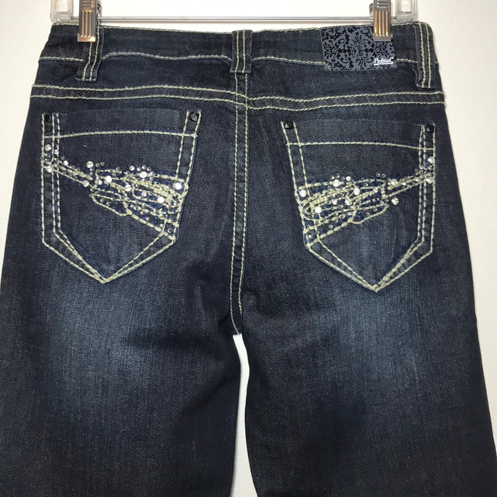 Petrol blue jeans